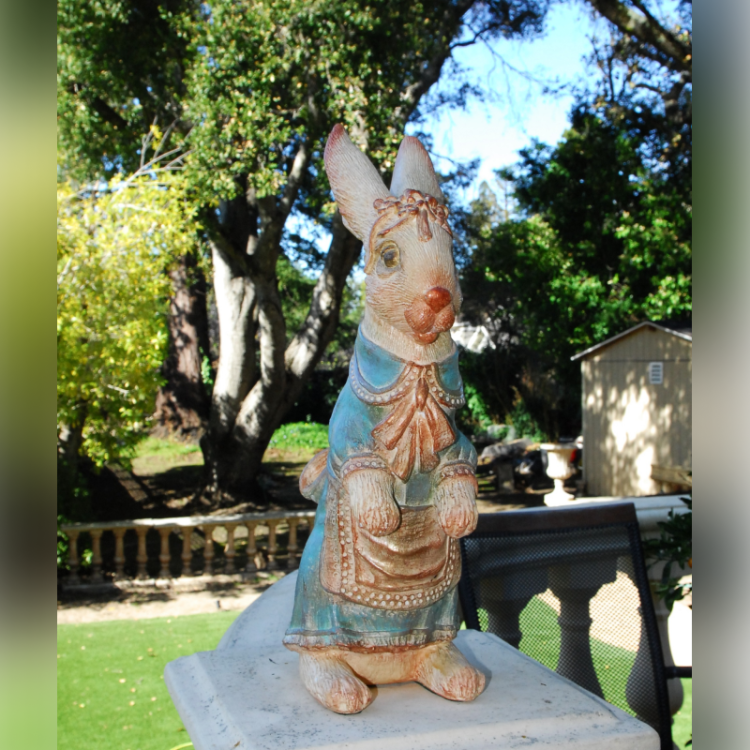 Bunny in Blue Dress