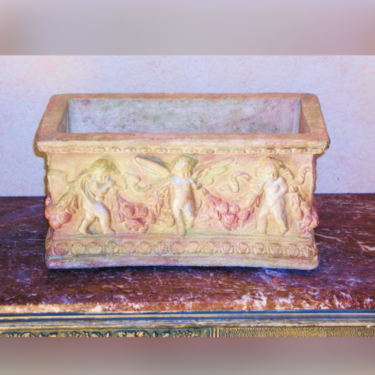 Rectangular Angel Vase